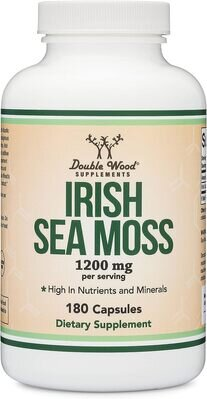 Ірландського моху екстракт Double Wood Irish Moss Extract 1200 мг, 180 капсул