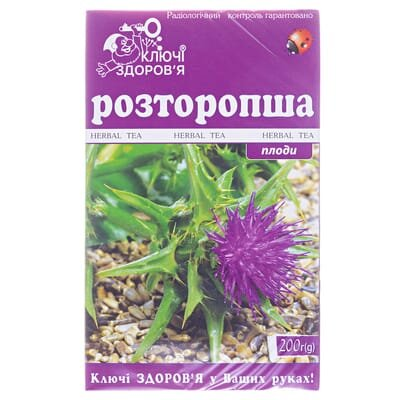 Фіточай Ключі Здоров'я Розторопша плоди по 200 г у пач.