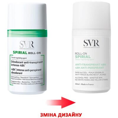 Дезодорант-антиперспірант кульковий SVR Spirial 48h, 50 мл