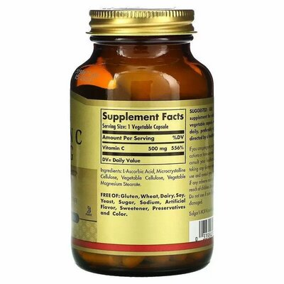 Вітамін С Solgar Vitamin C 500 мг вег. капсули №100