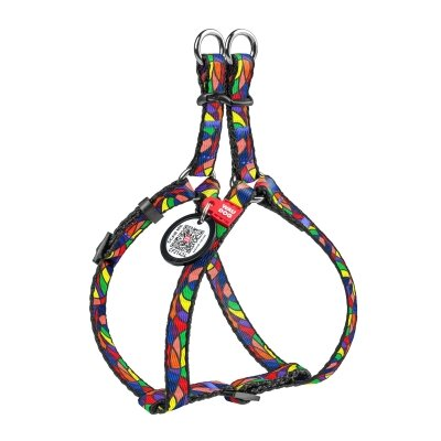Шлея для собак Collar WAUDOG Nylon Вітраж, з QR паспортом ширина 10 мм, довжина 28-40 см
