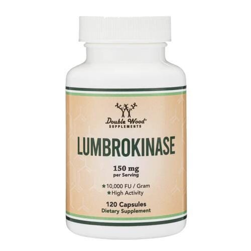 Люмброкіназа Double Wood Lumbrokinase 150 мг 10000 FU, 120 капсул