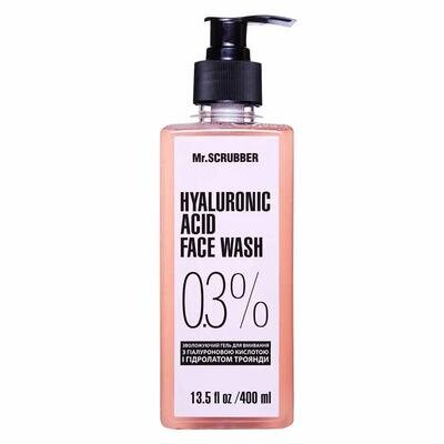 Гель для вмивання MR.Scrubber Hyaluronic Acid Face Wash 0,3% з гіалуроновою кислотою, 400 мл