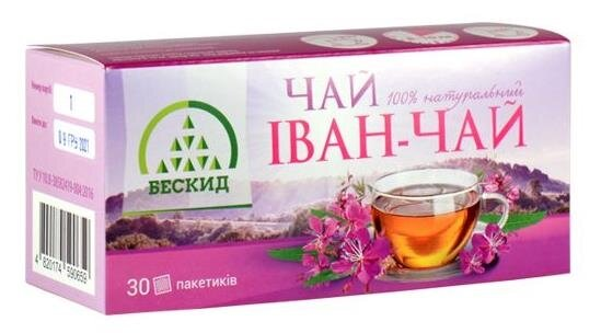 Чай трав'яний Бескид Іван-чай по 1 г №30 в філ.-пак.