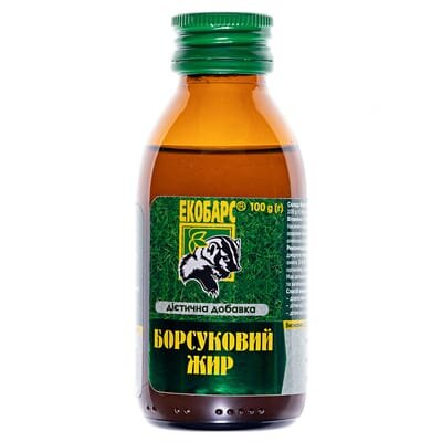 Борсуковий жир Екобарс по 100 г у флак.