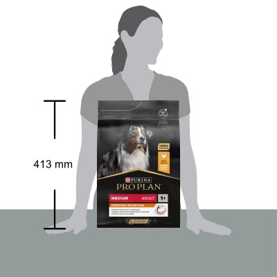 Корм сухий Purina Pro Plan Dog Medium Adult з куркою, 3 кг