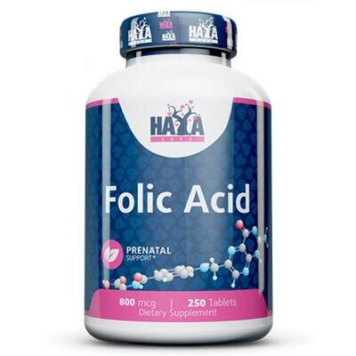 Фолієва кислота Haya Labs Folic Acid 800 мкг таблетки №250
