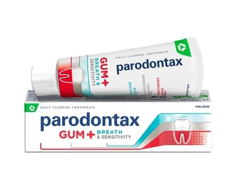 Зубна паста Parodontax Захист ясен + Свіжий подих і Чутливість зубів, 75мл
