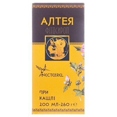 Алтеї фітосироп по 200 мл у флак. у пач.
