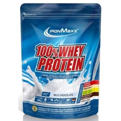 Протеїн IronMaxx 100% Whey Protein Молочний шоколад, 500 г (пакет)