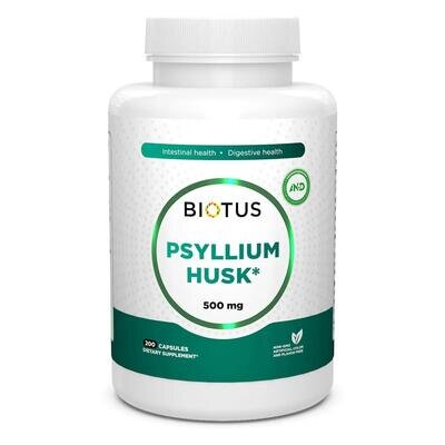 Подорожник Biotus Psyllium Husk капсули по 500 мг №200