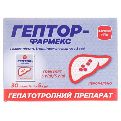 Гептор-Фармекс гранулят 3 г/5 г по 5 г №30 у пак.