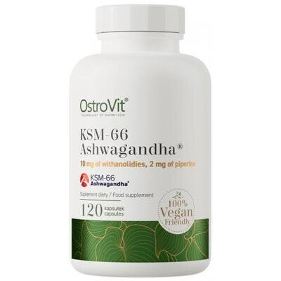 Ашваганда OstroVit KSM-66 Ashwagandha, 120 капсул