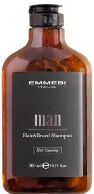 Шампунь для волосся і бороди Emmebi Italia Man, 300 мл