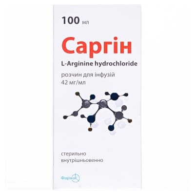 Саргін розчин д/інф. 42 мг/мл по 100 мл у флак.
