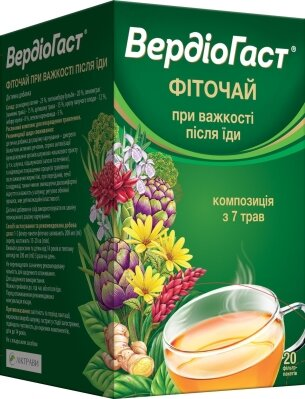 Вердіогаст фіточай по 1,5 г №20 у філ.-пак.