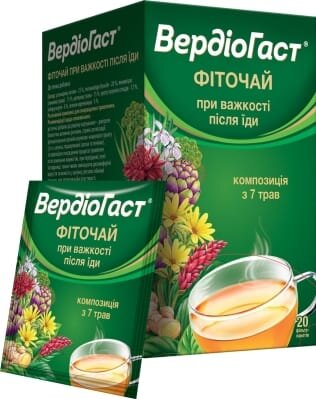 Вердіогаст фіточай по 1,5 г №20 у філ.-пак.