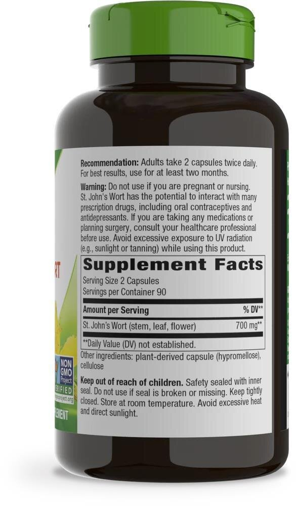 Звіробій Nature's Way St. John's Wort Herb, 180 веганських капсул
