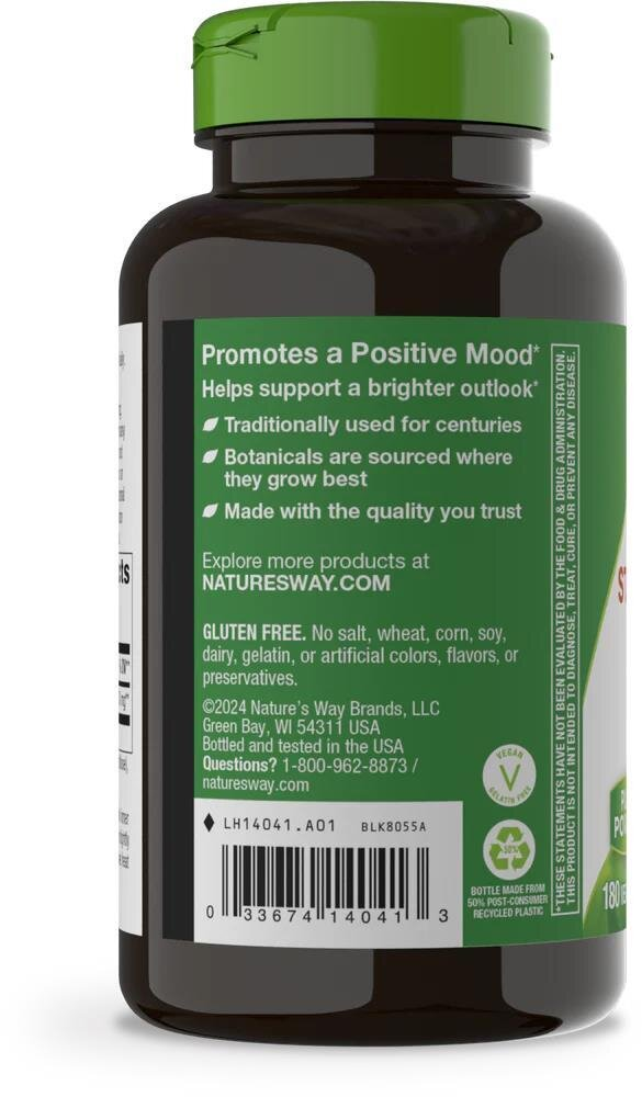 Звіробій Nature's Way St. John's Wort Herb, 180 веганських капсул