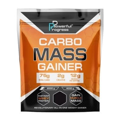 Гейнер Powerful Progress Carbo Mass Gainer cappuccino, 4 кг
