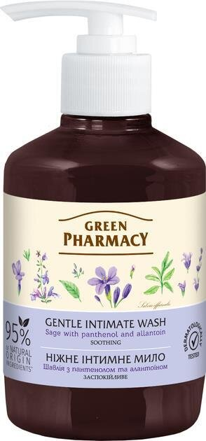 Мило рідке для інтимної гігієни Green Pharmacy Шавлія заспокійливе, 370 мл