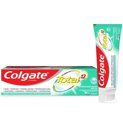 Зубний гель Colgate Total 12 Професійне чищення, 75 мл