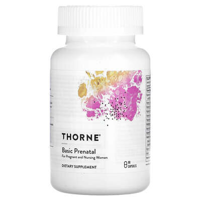 Мультивітаміни для вагітних і жінок, що годують Thorne Research Basic Prenatal капсули №90