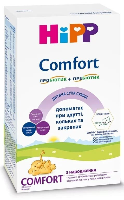 Суміш суха молочна HiPP Comfort для дітей з народження, 300 г