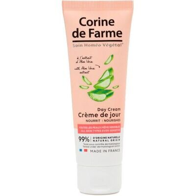 Крем для обличчя Corine de Farme Aloe Vera поживний для всіх типів шкіри, 50 мл