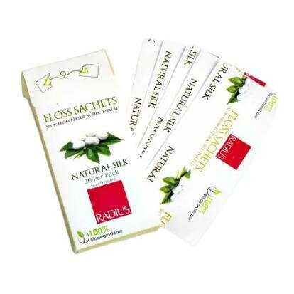 Зубна нитка Radius Floss Natural Biodegradable Silk шовкова біорозкладна, 50 м