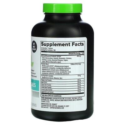 Травні ферменти Zenwise Daily Digestive Enzymes з пребіотиками та пробіотиками, 180 вегетаріанських капсул