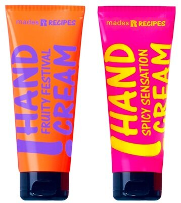 Набір Mades Cosmetics Recipes крем для рук Fruity Festival & Spicy Sensation, 2 шт х 100 мл