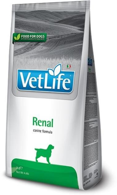 Корм сухий Farmina Vet Life Renal для собак для підтримки функції нирок, 2 кг
