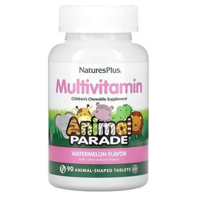 Мультивітаміни для дітей Nature's Plus Animal Parade Children's Multi-Vitamin, смак кавуна, 90 таблеток
