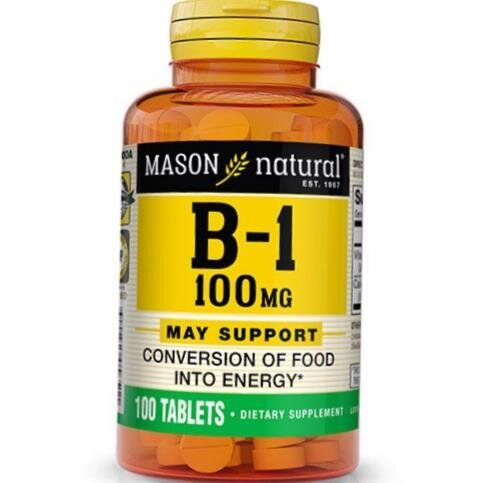 Вітамін В1 Mason Natural Vitamin B1 100, 100 таблеток