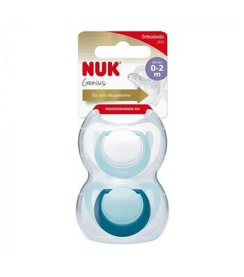 Пустушка силіконова NUK Genius 10730045 розмір 0, 2 шт