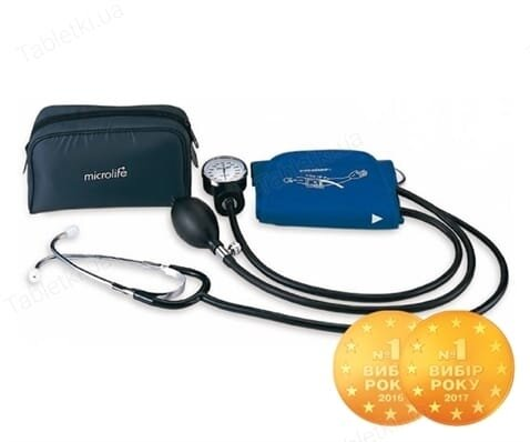 Тонометр Microlife ВР AG 1-30 механічний із вбудованим стетоскопом