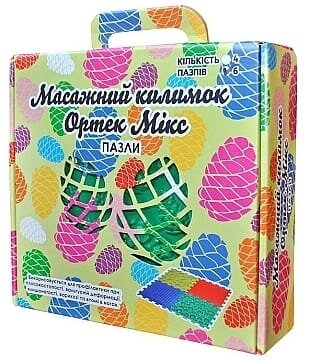 Килимок-пазл масажний Ortek Пазли Мікс 8 пазлів з грою Лісові пригоди