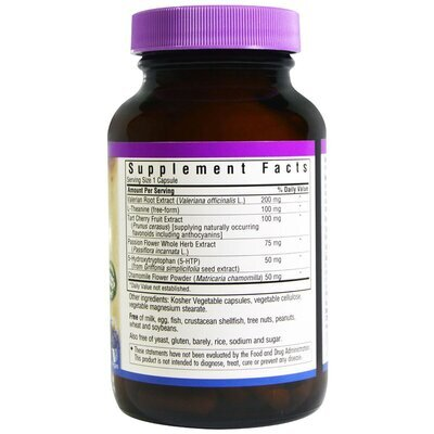 Комплекс Нормалізація cна Bluebonnet Nutrition Targeted Choice Sleep Support, 60 рослинних капсул