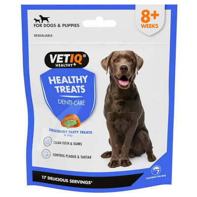 Ласощі для собак VetIQ Healthy Treats Denti-care з качкою для чищення зубів, свіжості дихання, 70 г