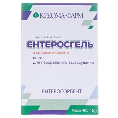 Ентеросгель з солодким смаком паста д/перор. заст. 69.9 г/100 г по 405 г у конт.