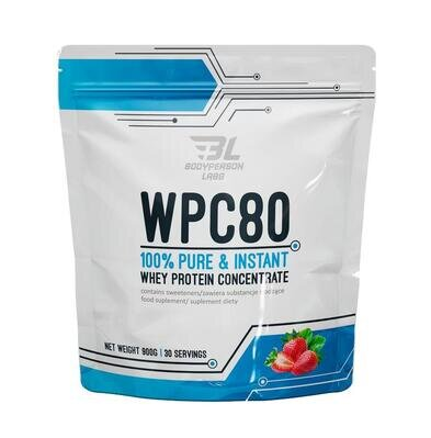Протеїн Bodyperson Labs WPC80 полуниця, 900 г