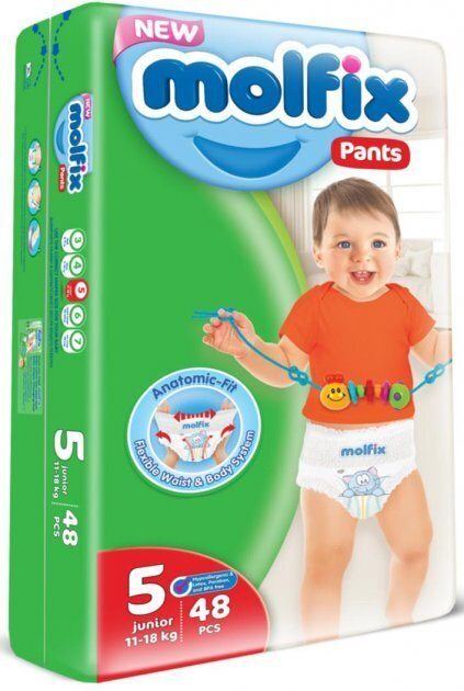 Підгузки-трусики Molfix Jumbo дитячі, розмір 5 junior, 11-18 кг, 48 шт