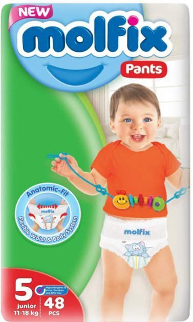 Підгузки-трусики Molfix Jumbo дитячі, розмір 5 junior, 11-18 кг, 48 шт