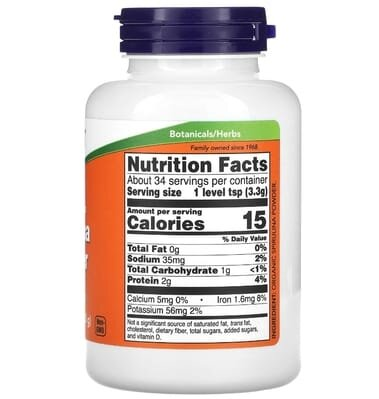 Спіруліна NOW Spirulina Powder порошок, 113 г