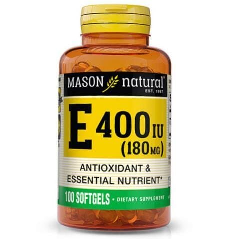 Вітамін Е Mason Natural Vitamin E 400, 100 гелевих капсул