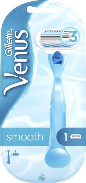Станок для гоління (бритва) Venus 3 Smooth з 1 змінним картриджем жіночий