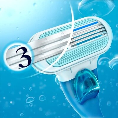 Станок для гоління (бритва) Venus 3 Smooth з 1 змінним картриджем жіночий