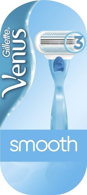 Станок для гоління (бритва) Venus 3 Smooth з 1 змінним картриджем жіночий