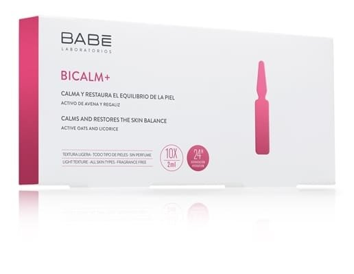 Ампули-концентрат Babe Laboratorios Ampule Solution Bicalm+ для усунення проявів куперозу та подразнень на шкірі, 10 шт х 2 мл